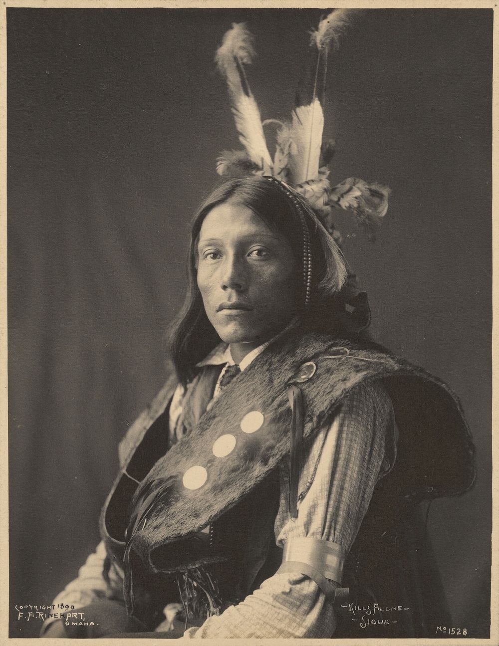 Kills Alone, Sioux by Adolph F Muhr and Frank A Rinehart