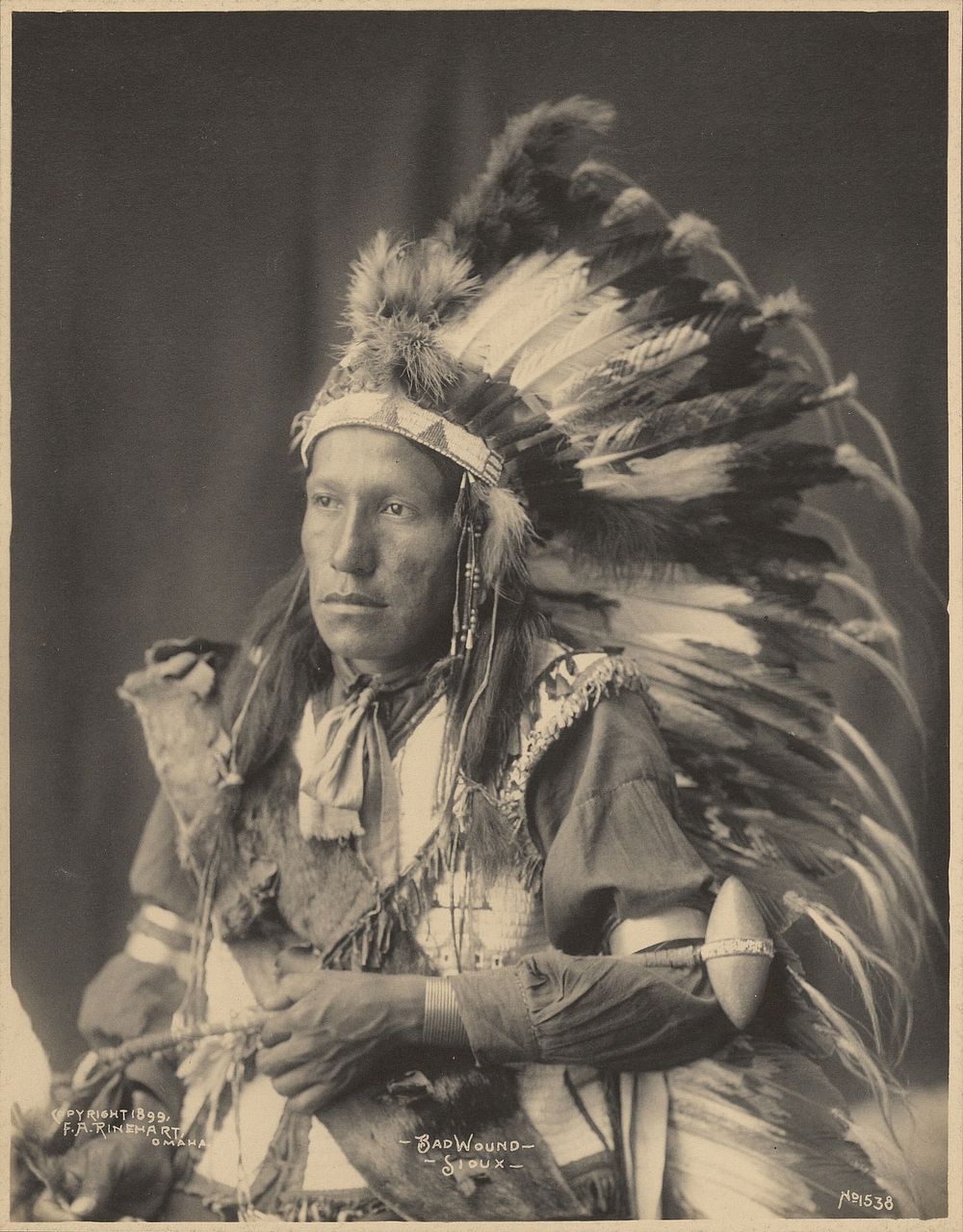 Bad Wound, Sioux by Adolph F Muhr and Frank A Rinehart