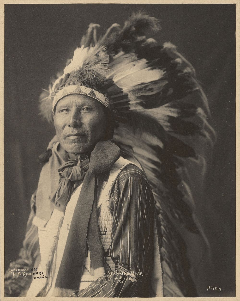 Standing Bear, Sioux by Adolph F Muhr and Frank A Rinehart