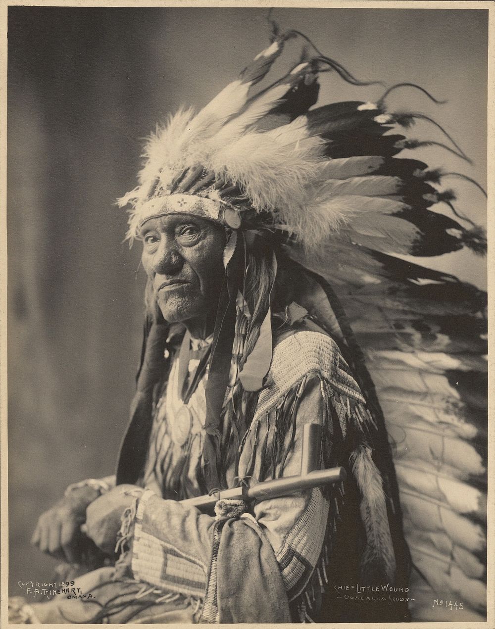 Chief Little Wound, Ogalalla Sioux by Adolph F Muhr and Frank A Rinehart