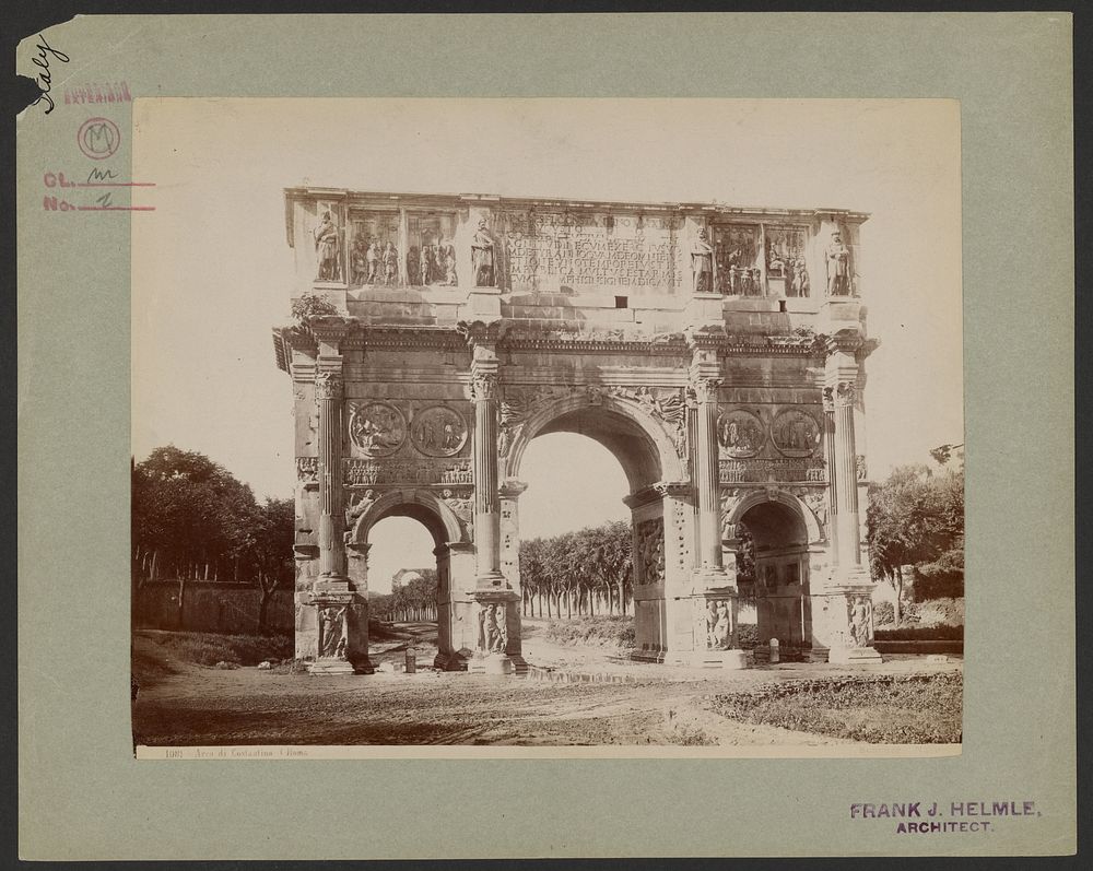 Arch of Constantine, Rome by Giorgio Sommer