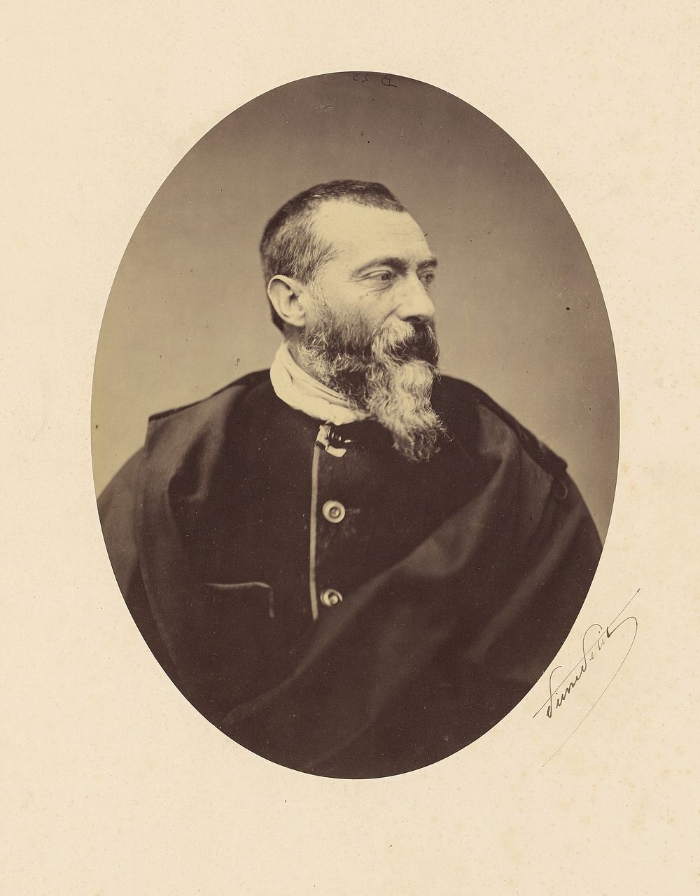 Portrait of Jean-Baptiste Alphonse Karr by Pierre Petit