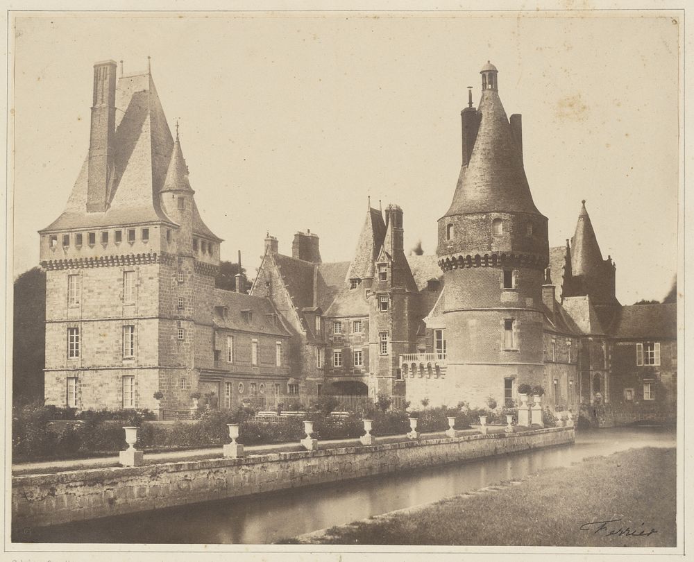 Vue du chateau de Maintenon by Jacques Alexandre Ferrier