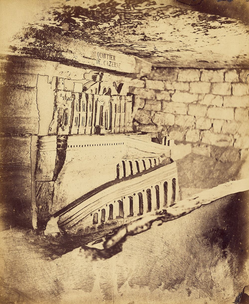 Autre oeuvre de Décure, le quartier de Cazerne, a Minorque, on il fut emprisonné by Nadar Gaspard Félix Tournachon