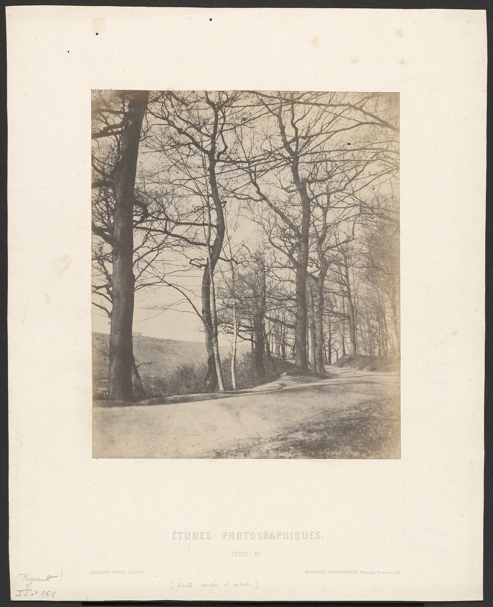 Route bordée d'arbres by Henri Victor Regnault and Louis Désiré Blanquart Evrard