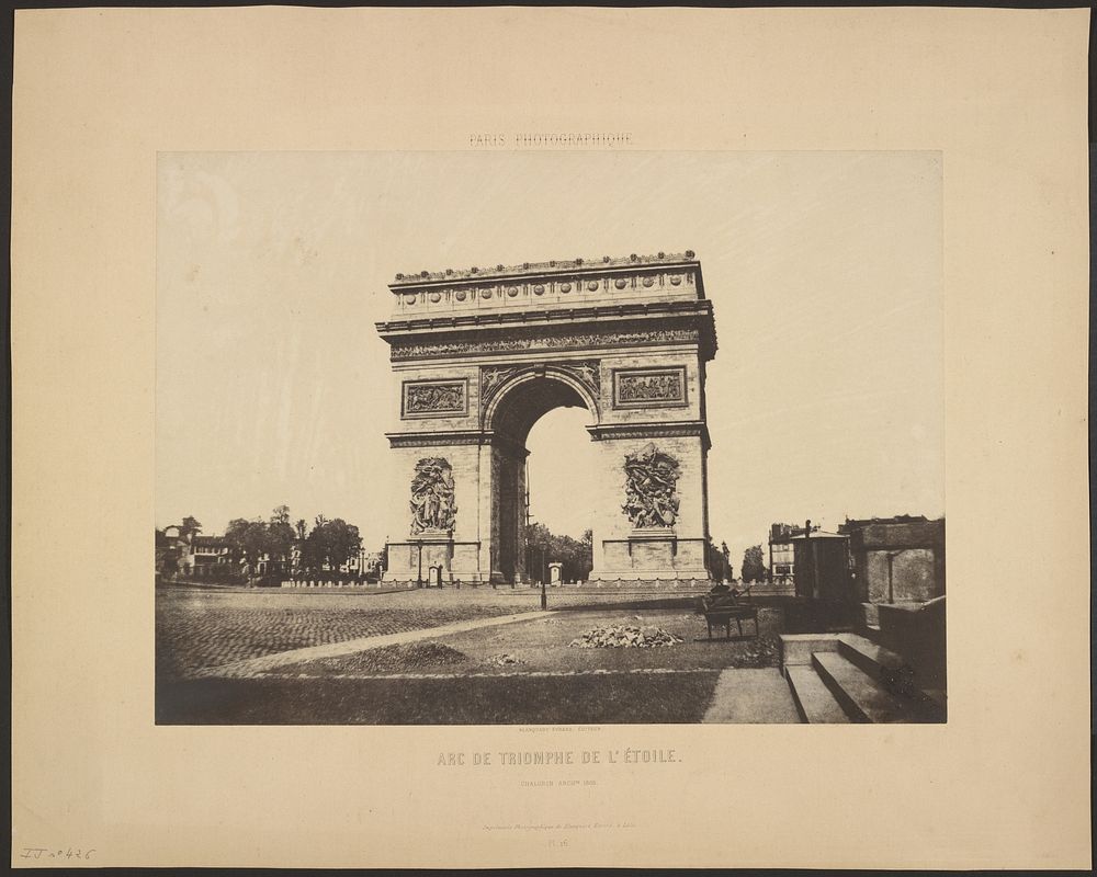 Arc de Triomphe de l'Étoile by Charles Marville and Louis Désiré Blanquart Evrard