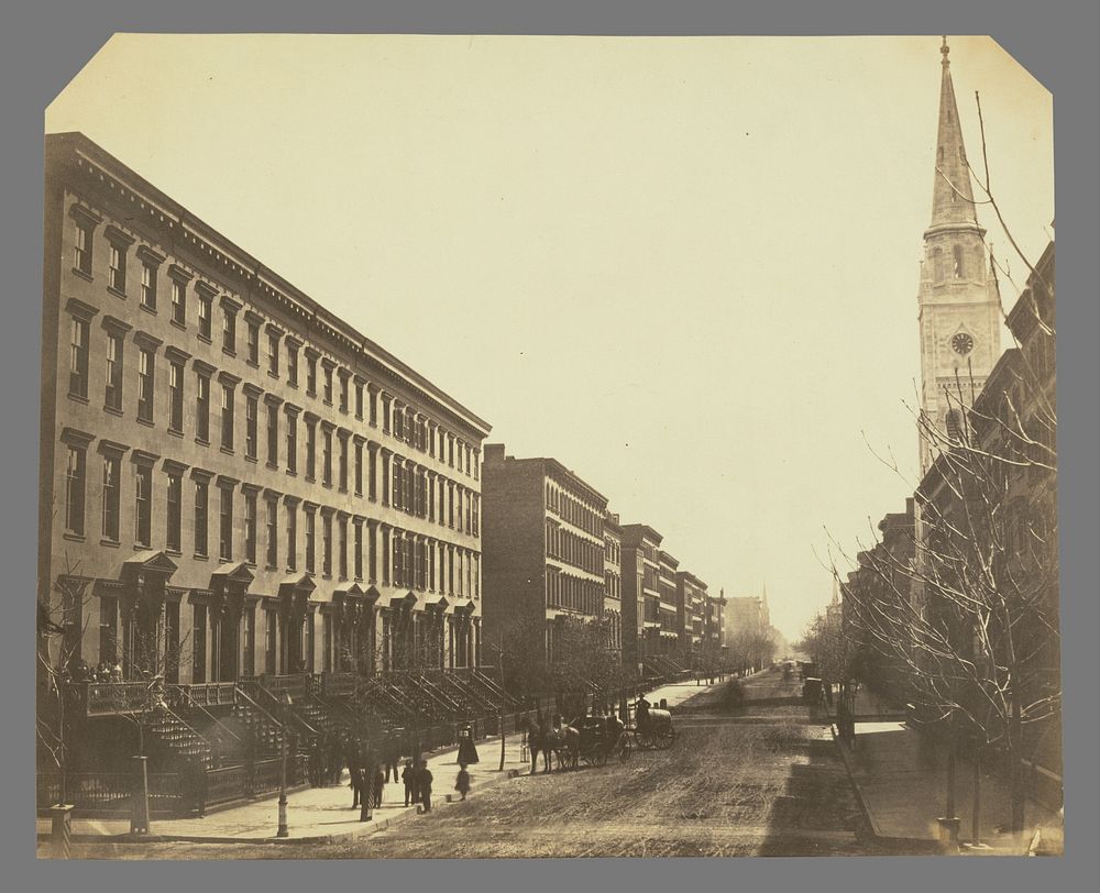Fifth Avenue Looking South from Thirteenth Street by Silas A Holmes