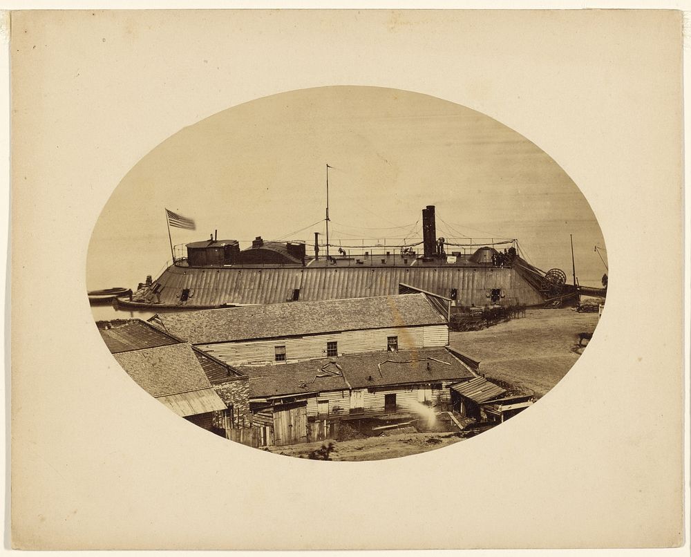 Mississippi River Iron Clad Gun Boat "Essex" Which Ran The Vicksburg Batteries