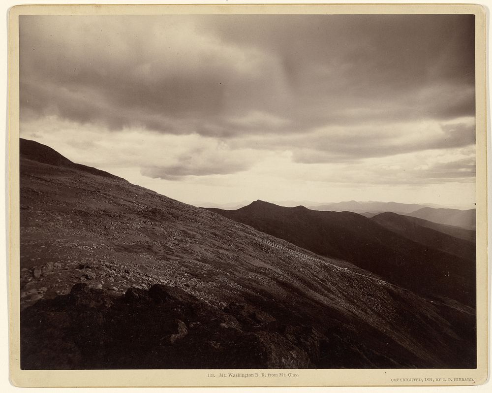 Mt. Washington R.R. from Mt. Clay. by Charles P Hibbard