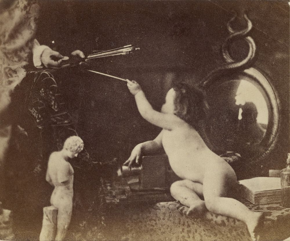 The Infant Photography Giving the Painter an Additional Brush by Oscar Gustave Rejlander