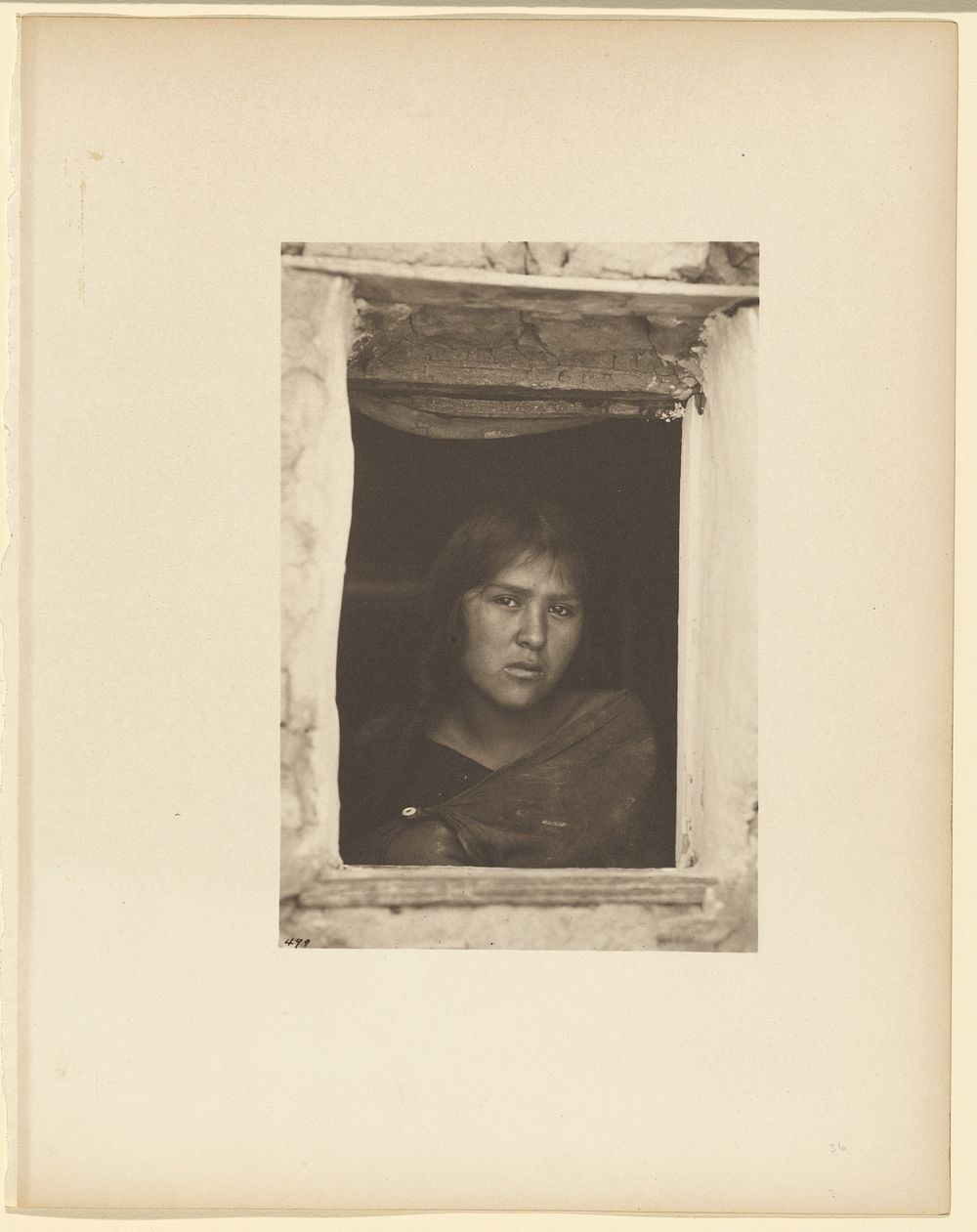 Oraibi Woman at Window by Adam Clark A C  Vroman