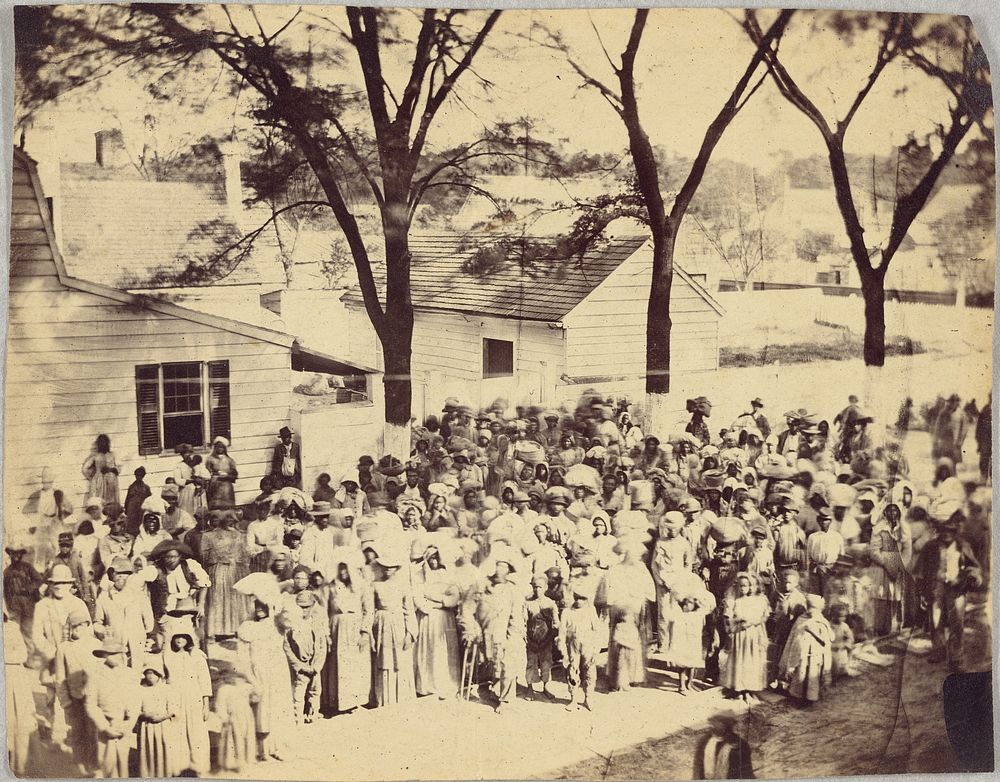 Slaves, J. J. Smith's Plantation, near Beaufort, South Carolina by Timothy H O Sullivan