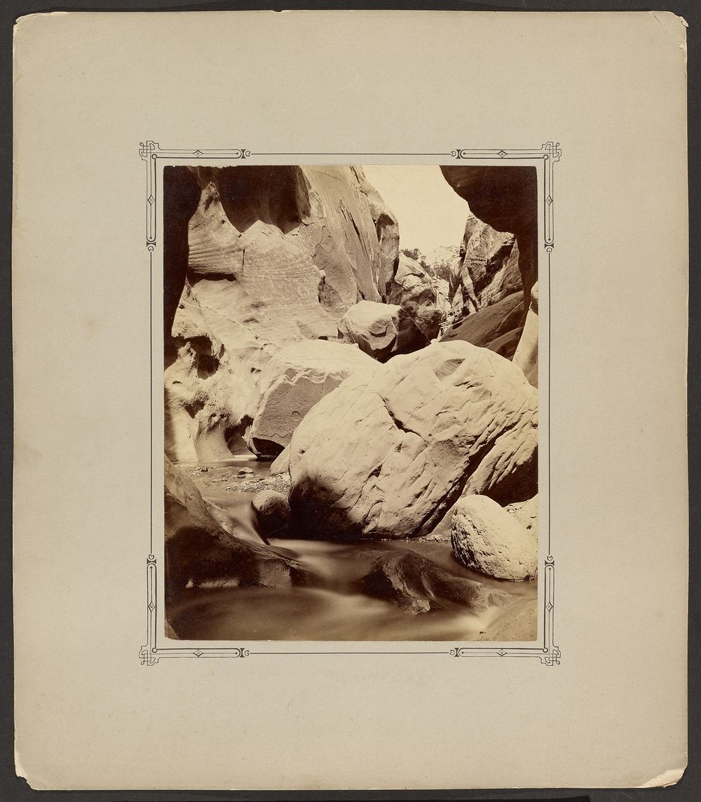 Old Time Rocks on Tantalus Creek, Utah by John K Hillers