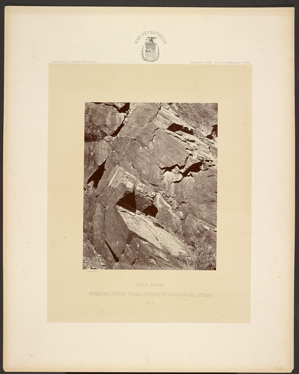 Hieroglyphic Pass, Opposite Parowan, Utah by William H Bell
