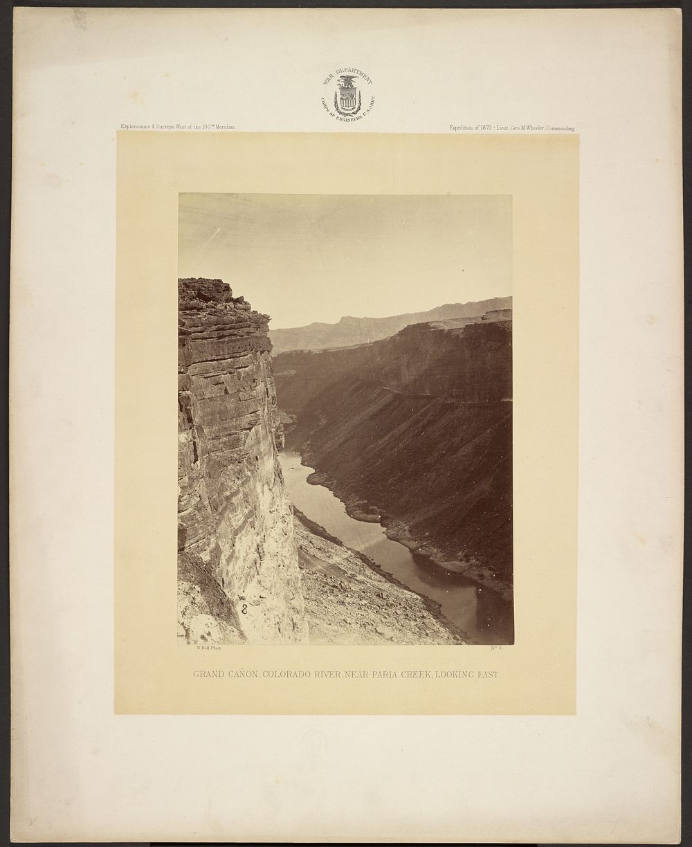 Grand Cañon, Colorado River, Near Paria Creek, Looking East by William H Bell