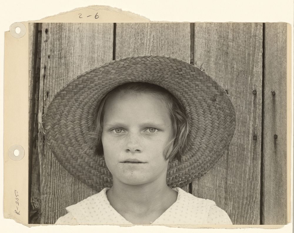 Lucille Burroughs, Hale County, Alabama / Maggie Louise Gudger by Walker Evans