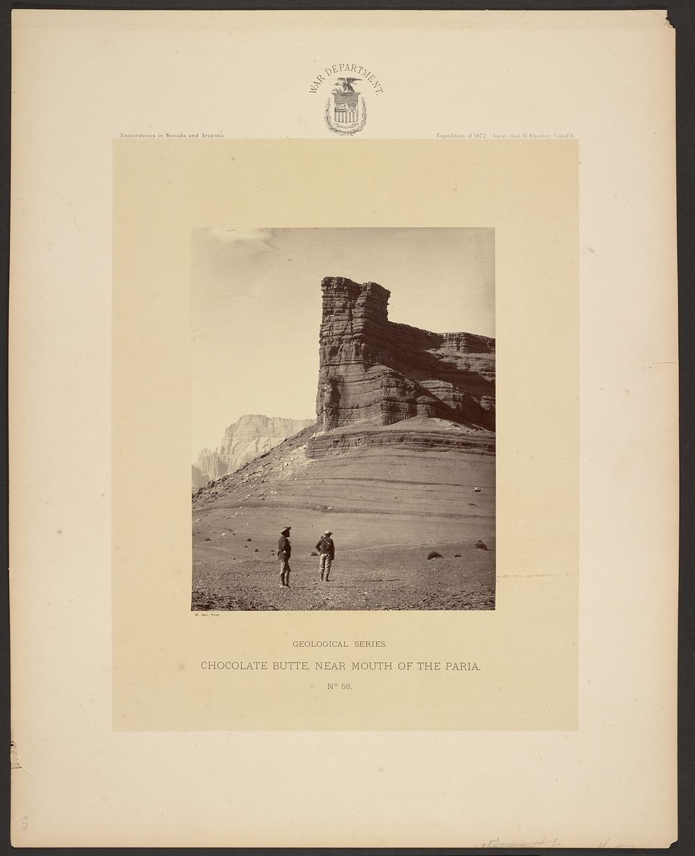 Chocolate Butte, Near Mouth of the Paria by William H Bell