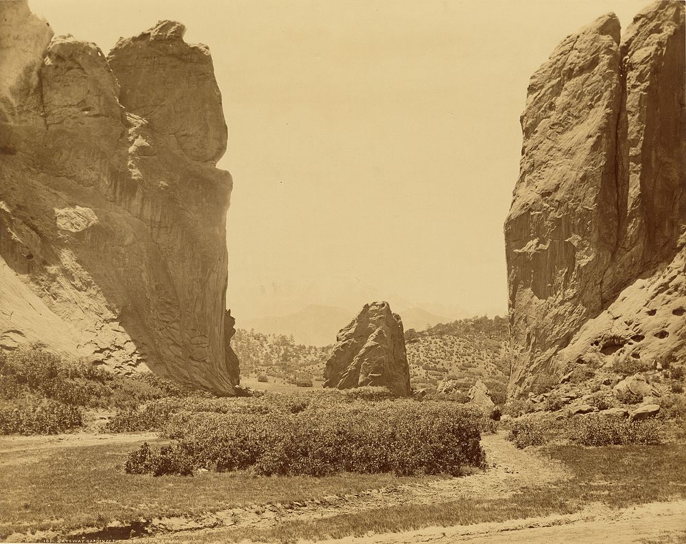 Gateway Garden of the Gods and Pikes Peak by William Henry Jackson