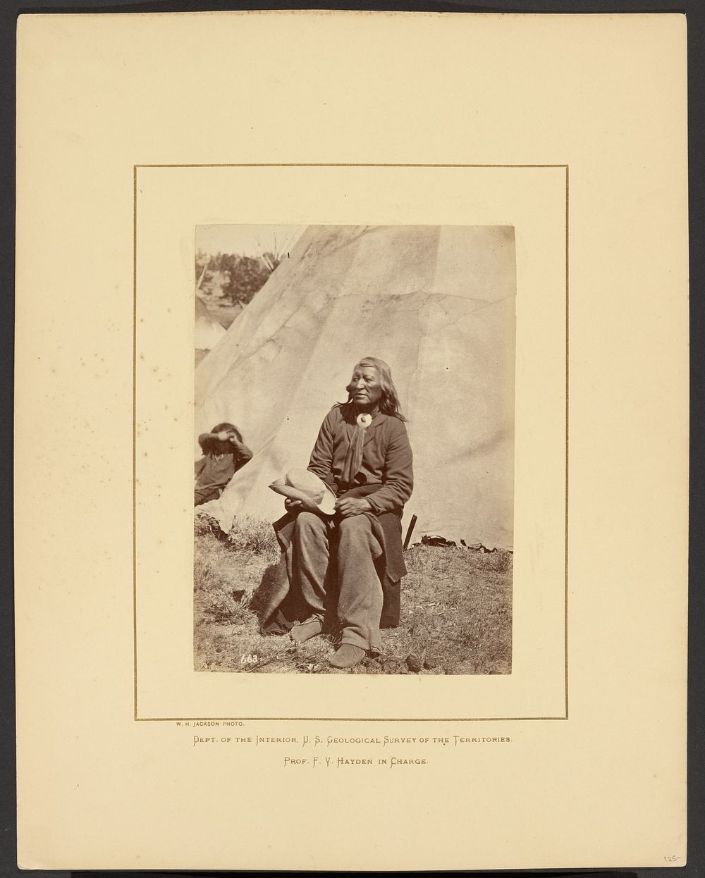 Washakie or Shoots the Buffalo Running, Shoshone, Wind River Mountains, Wyoming by William Henry Jackson