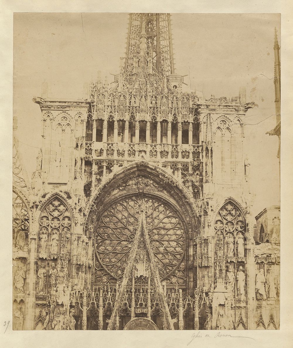 Rouen Cathedral by Auguste Rosalie Bisson