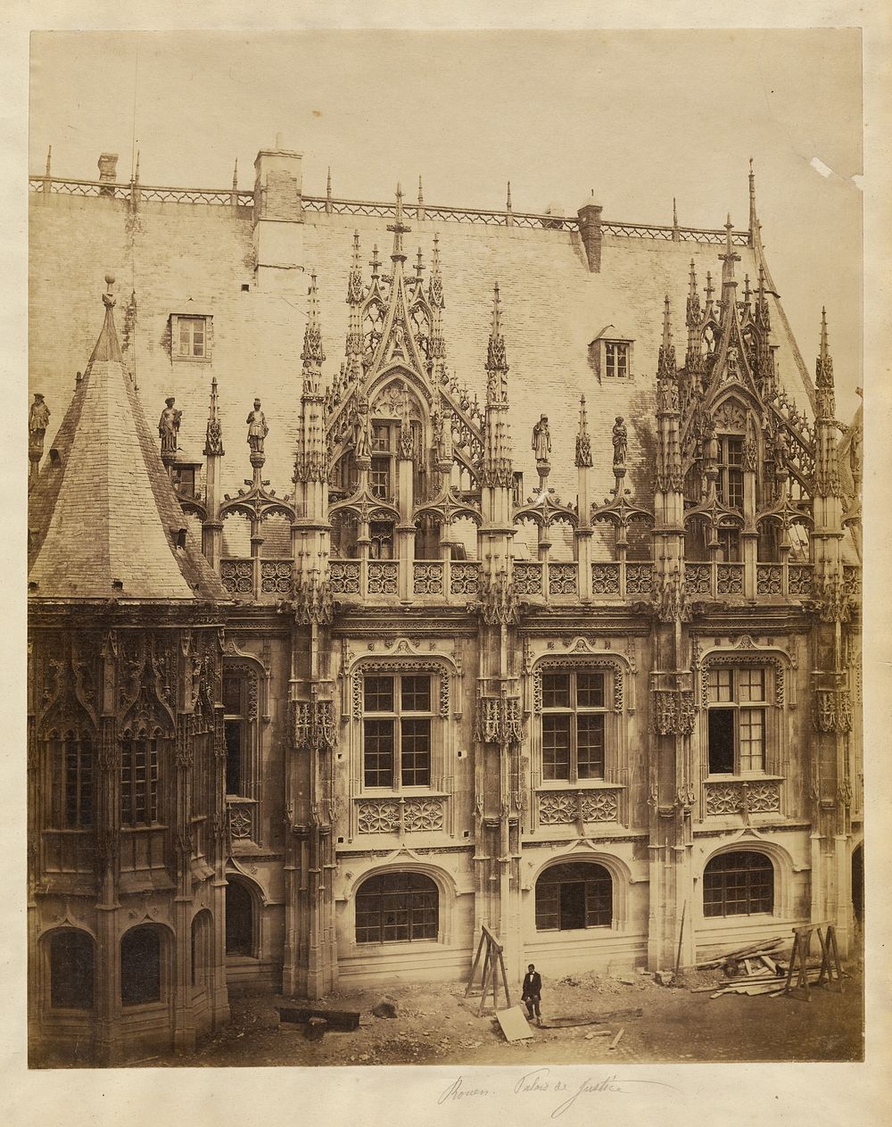 Rouen, Palais de Justice by Auguste Rosalie Bisson