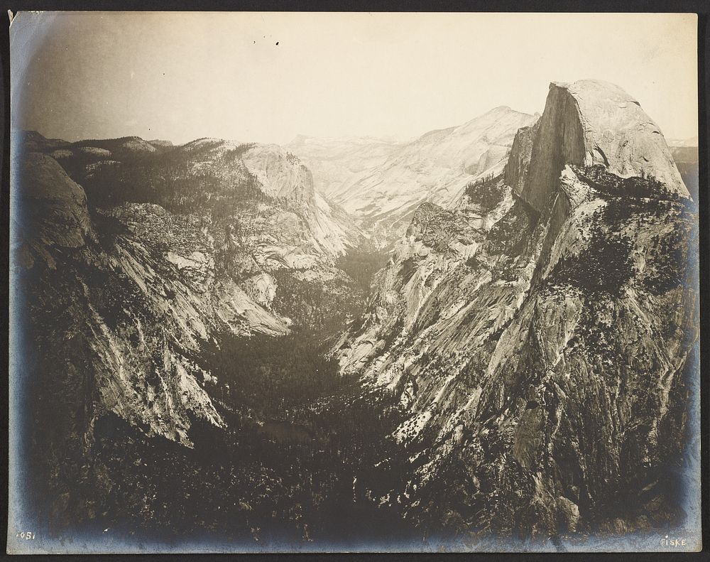 Tenaya Canyon from Glacier Point, Yosemite by George Fiske