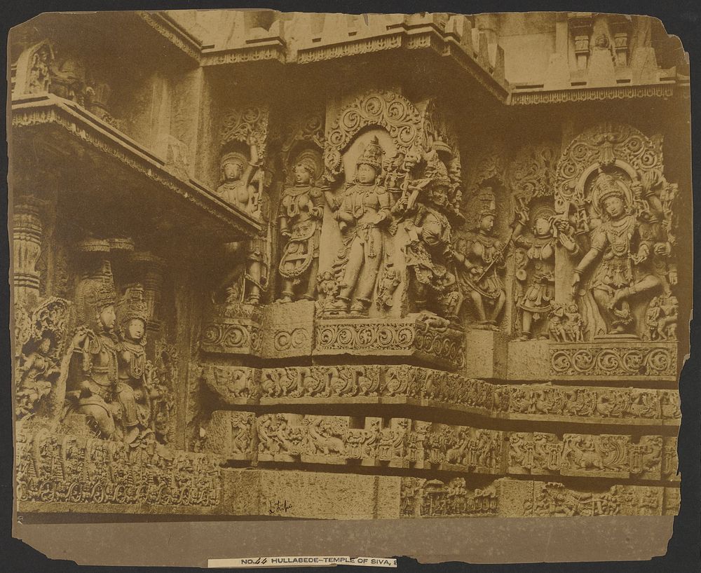 Hullabede - Temple of Siva, Sculptures by Capt Linnaeus Tripe
