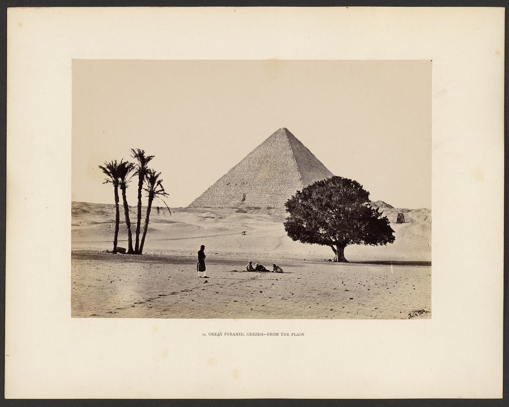 Great Pyramid, Geeza, from the Plain by Francis Frith