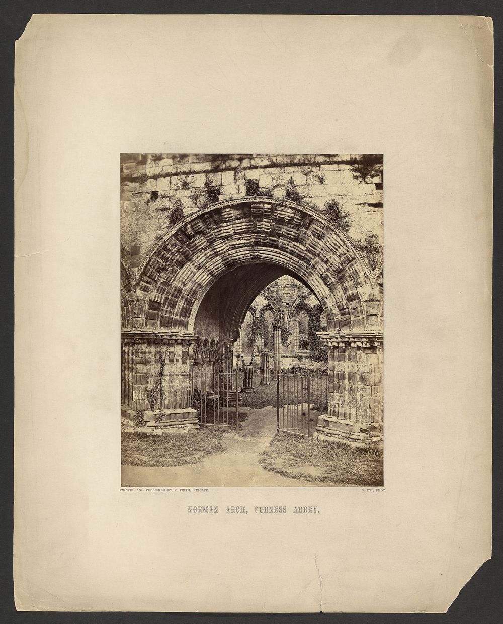 Norman Arch, Furness Abbey by Francis Frith
