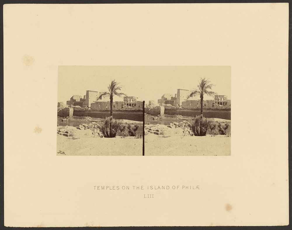 Temples on the Island of Philae by Francis Frith