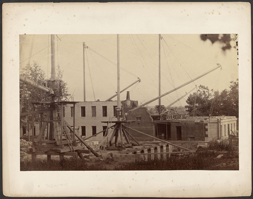 Building under construction by Lewis Emory Walker