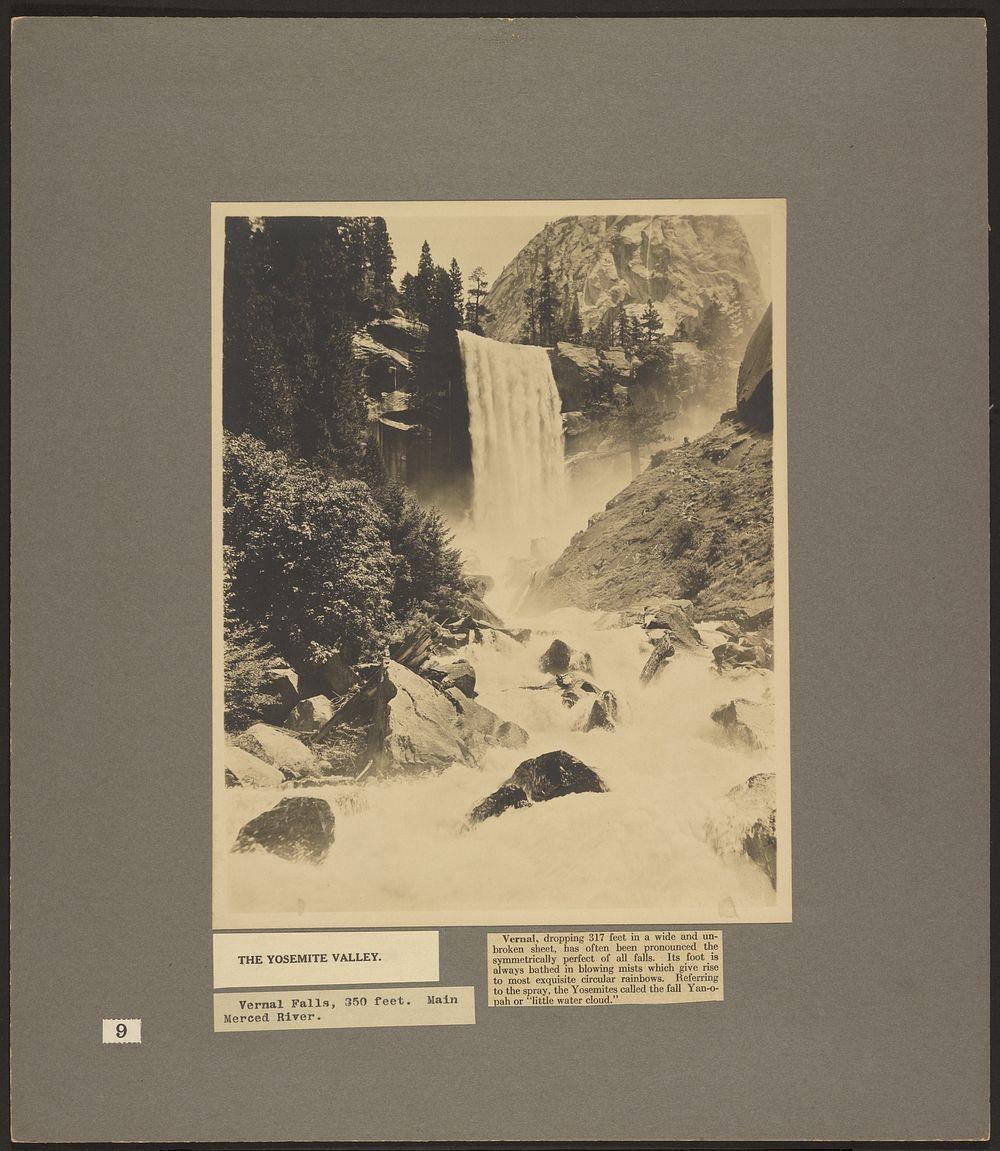 Yosemite Valley: Vernal Falls by Julius T Boysen