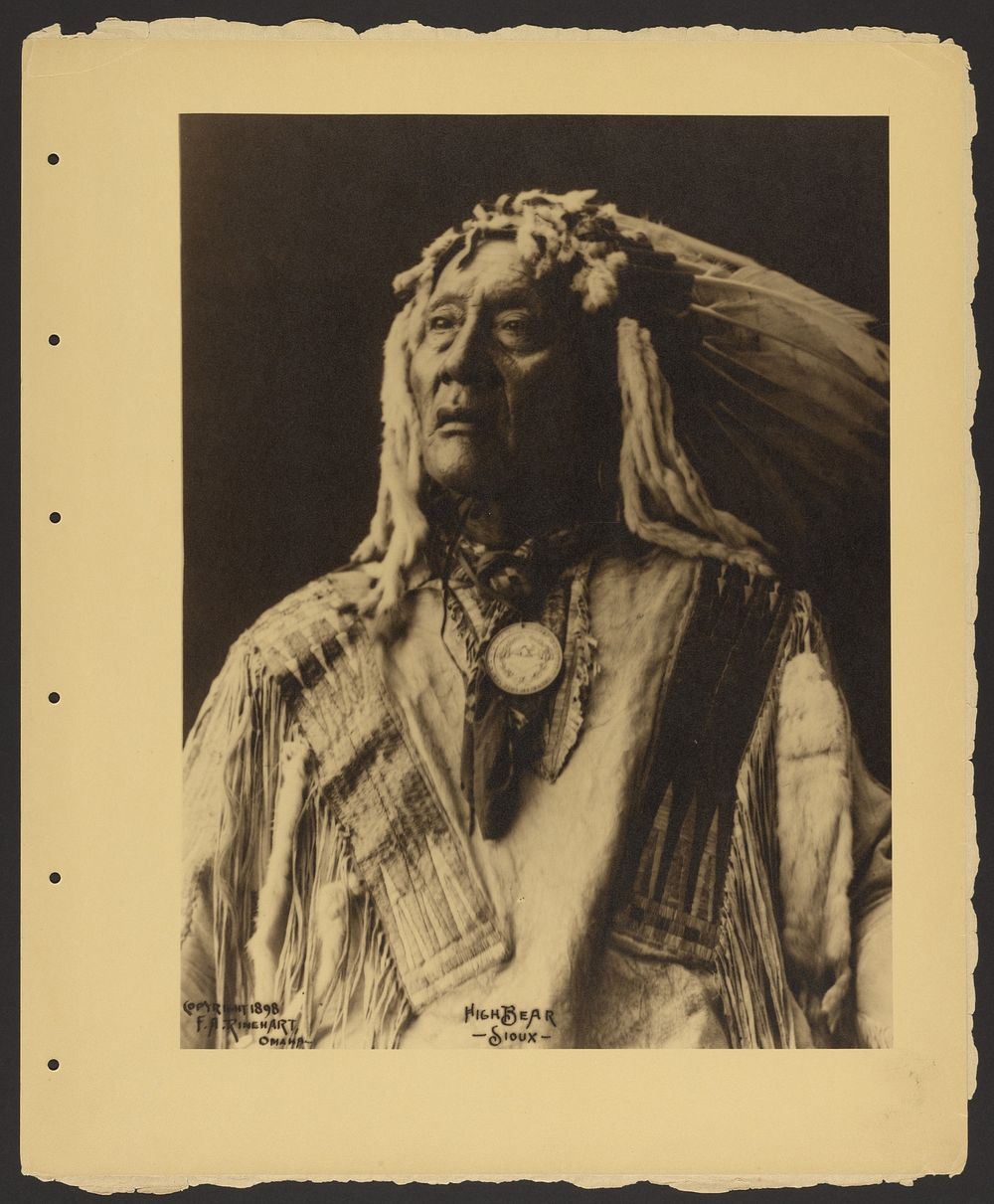 High Bear, Sioux by Adolph F Muhr and Frank A Rinehart