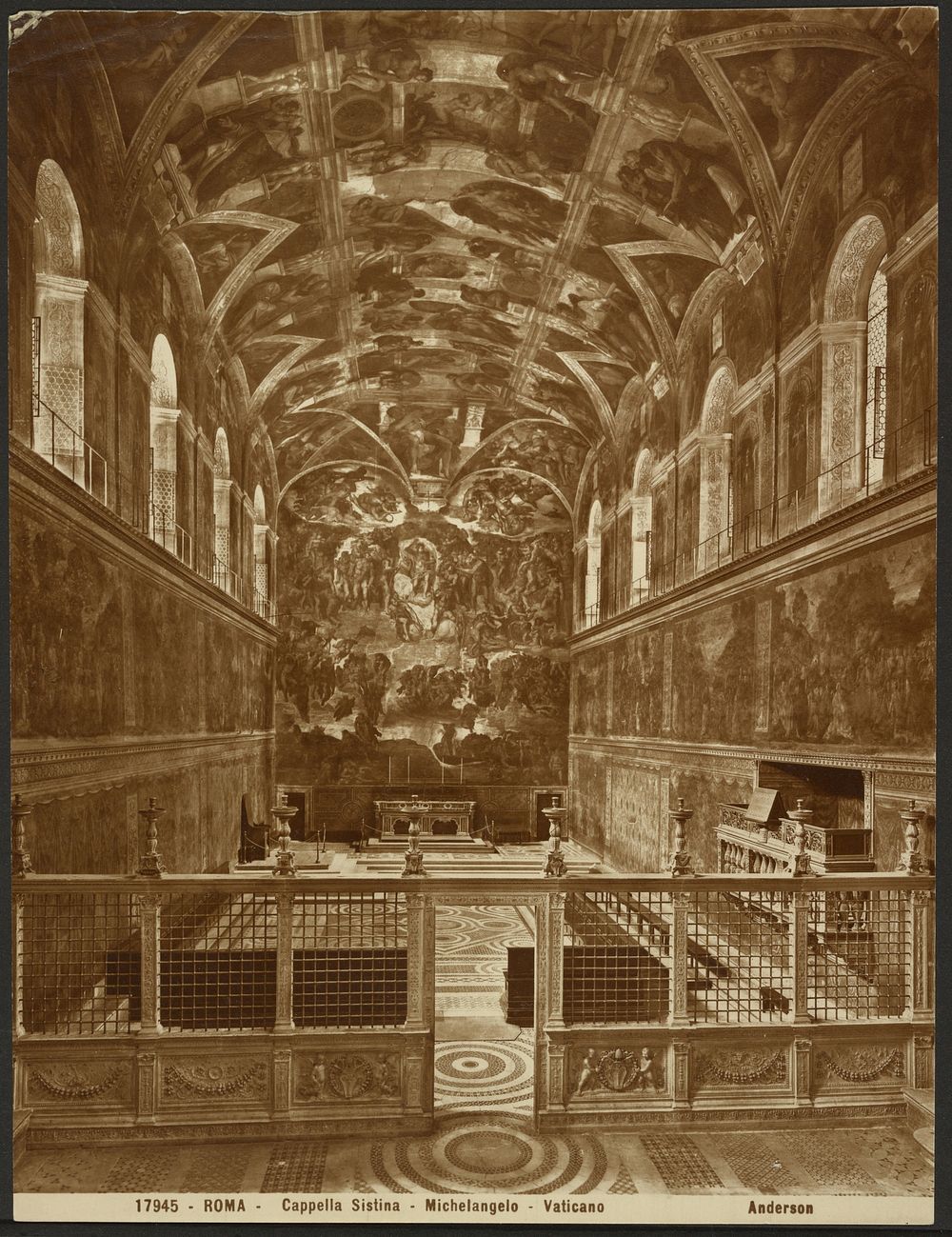 Sistine Chapel by Michelangelo by James Anderson