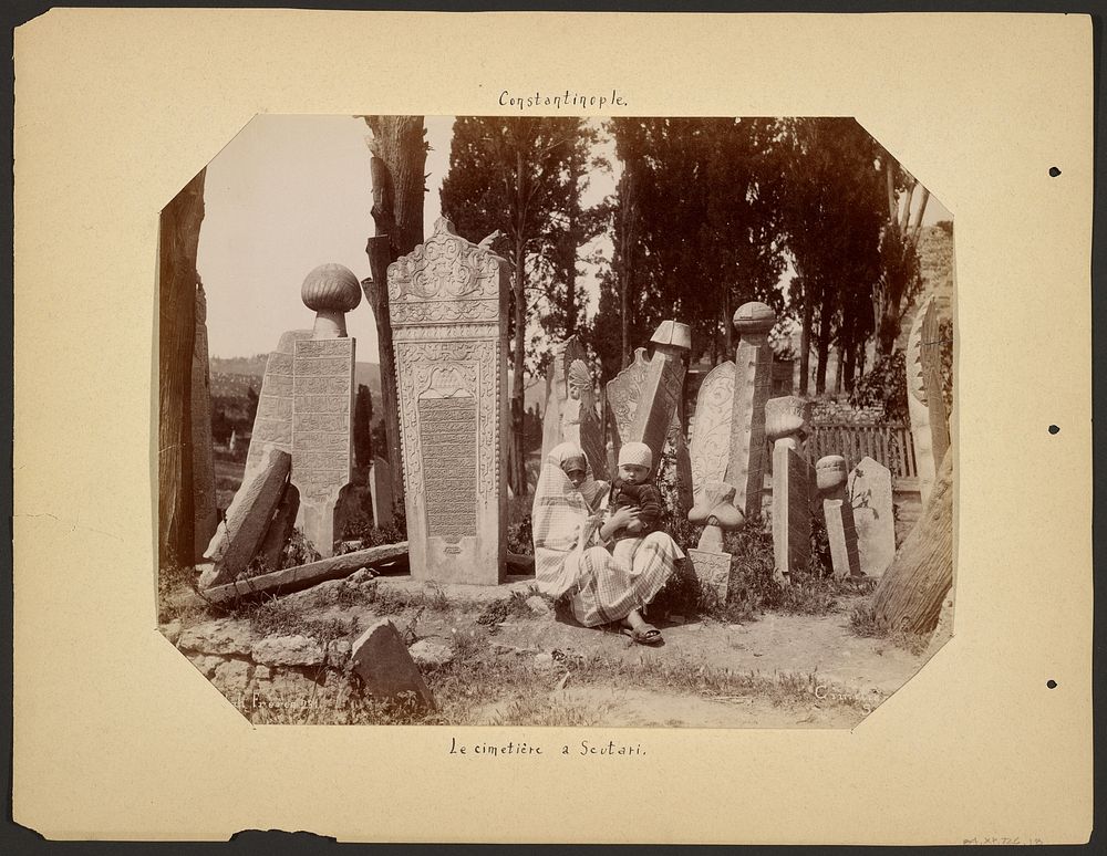 The Turkish Cemetery at Scutari by Abdullah Frères