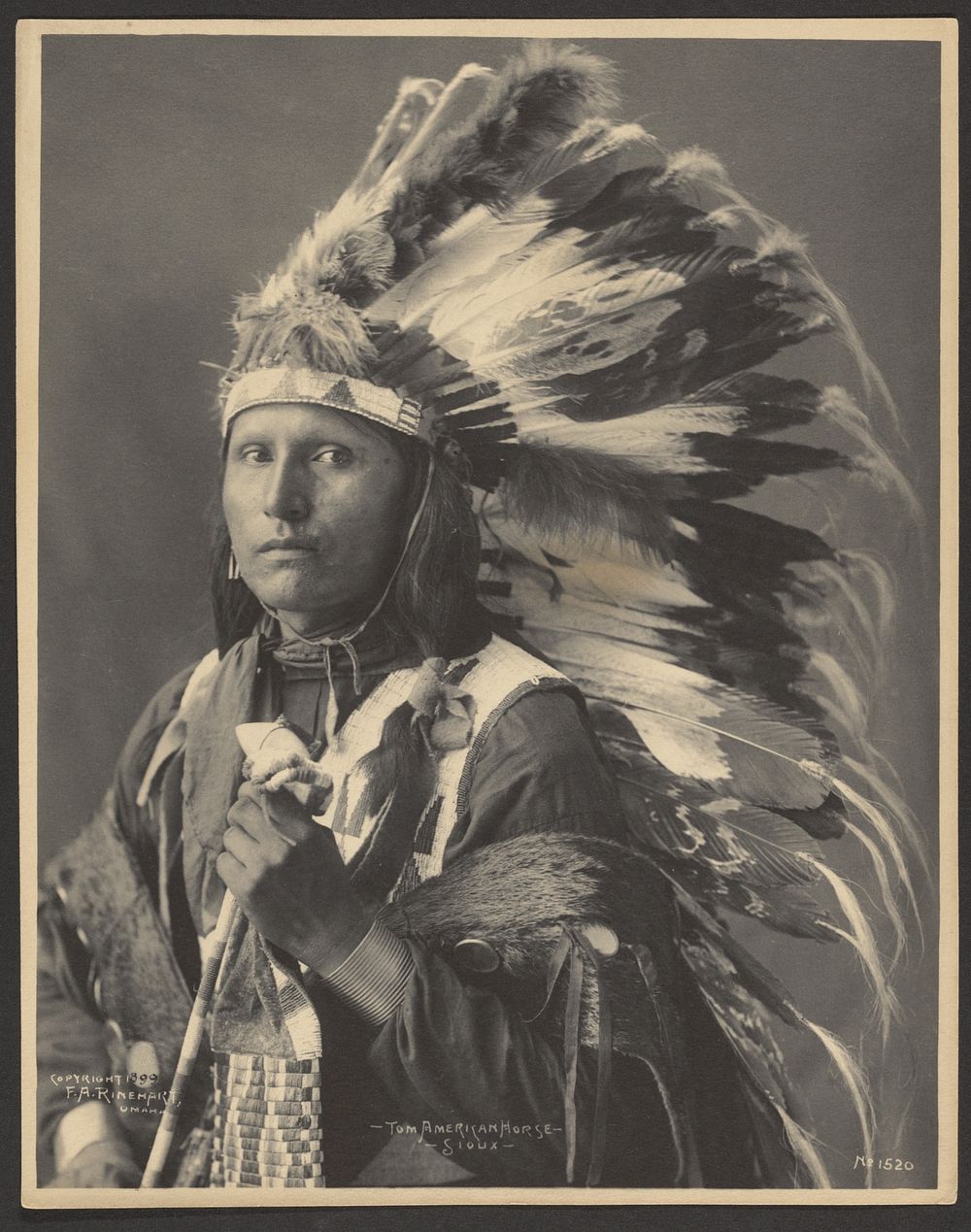 Tom American Horse, Sioux by Adolph F Muhr and Frank A Rinehart