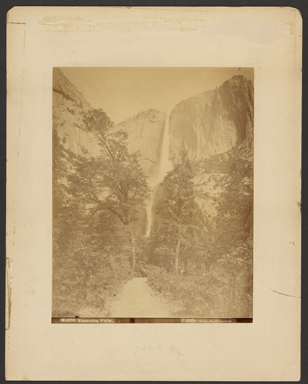 Yosemite Falls by I W Taber