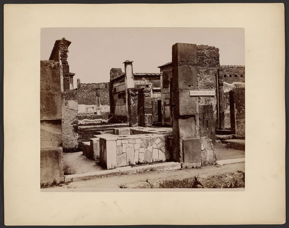 Pompei, Casa di Sallustio by Giorgio Sommer