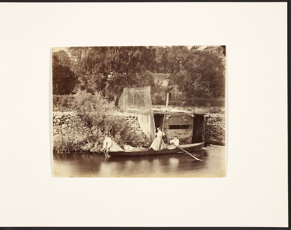 Women boating by Francis Edmond Currey