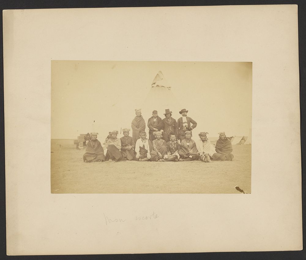 Osage Scouts.  My escort from Camp Supply, Indian Territory by William Stinson Soule
