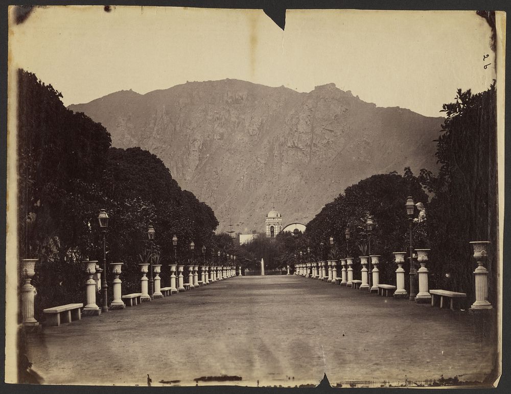 Inside of the Garden of the Order of Bare-Footed Monks, Lima by Henry DeWitt Moulton