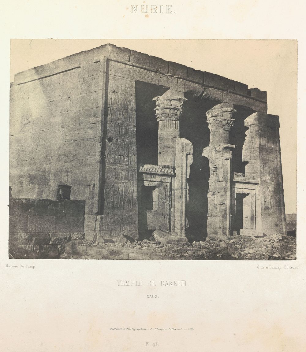 Temple of Dakka, Nubia by Maxime Du Camp and Louis Désiré Blanquart Evrard