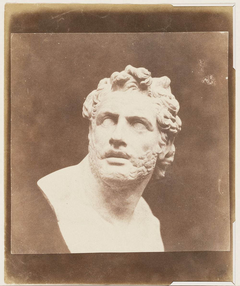 Bust of Patroclus. by William Henry Fox Talbot