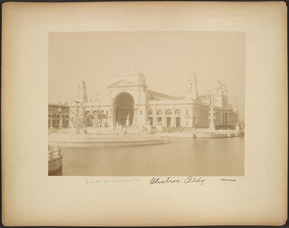 View on Lagoon, Electric Building by Browning