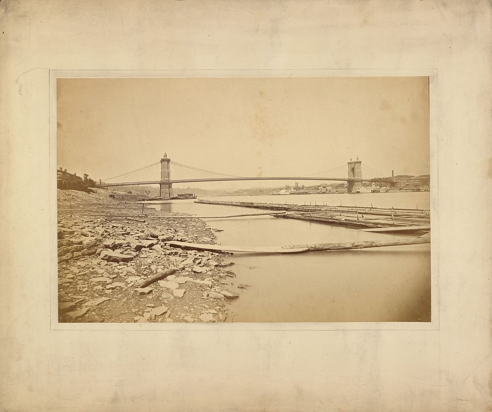 John A. Roebling Suspension Bridge by John W Winder