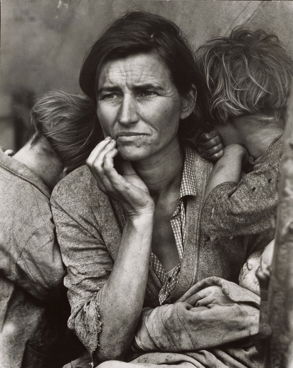 Copy print of Migrant Mother, Nipomo, California by Dorothea Lange and Arthur Rothstein