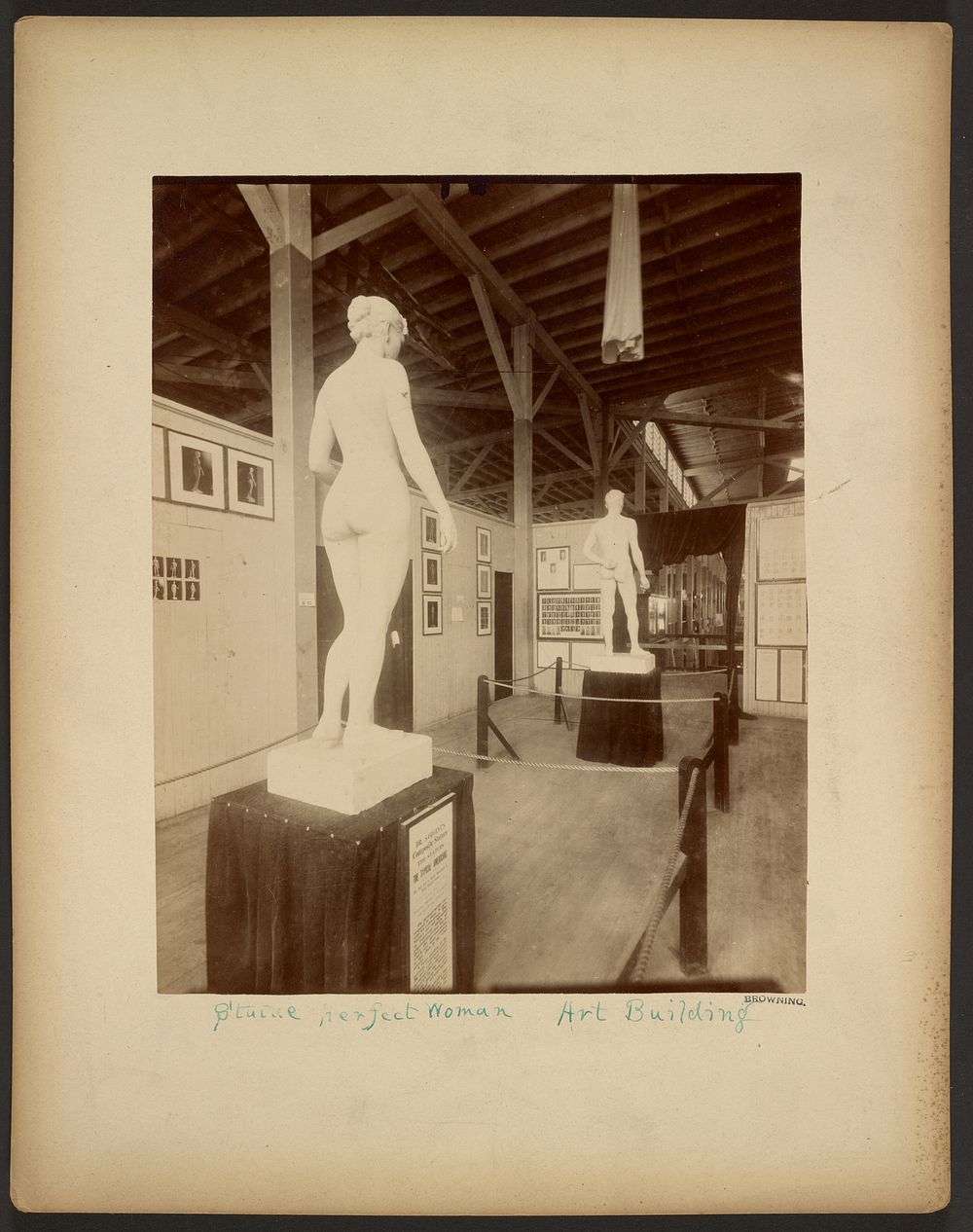 Statue, Perfect Woman, Art Building by Browning