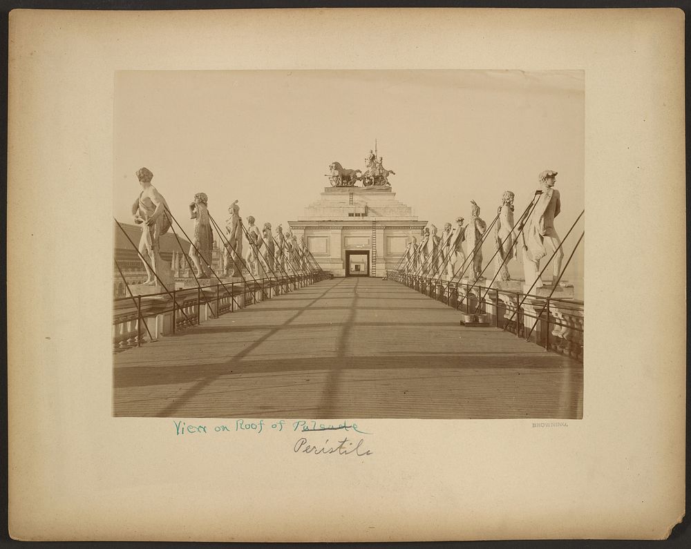 View on Roof of Peristyle by Browning