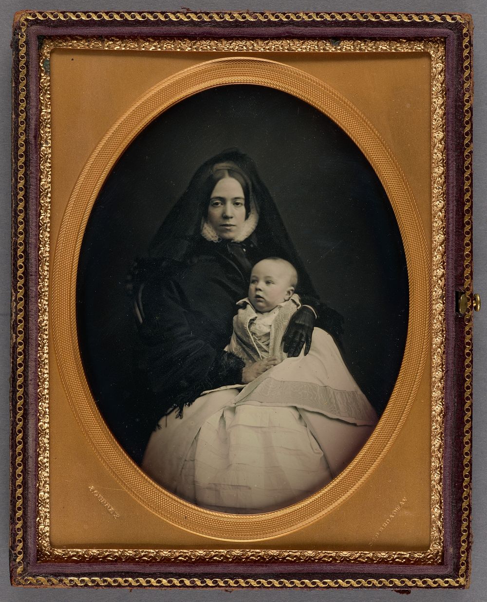 Portrait of a Mother and her Baby by Jeremiah Gurney