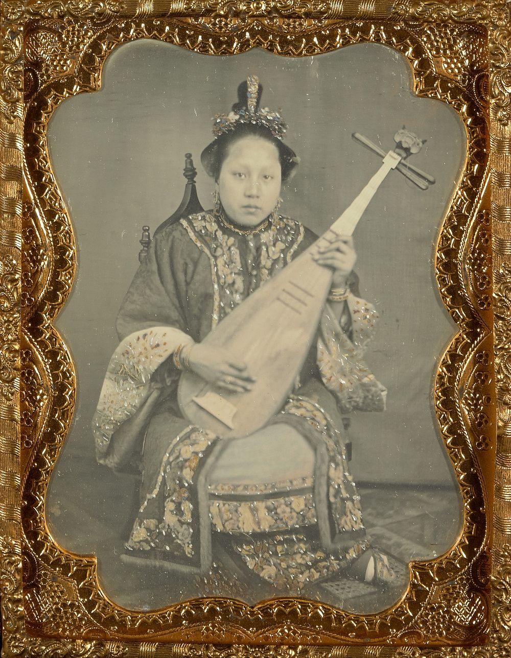 Portrait of a Woman with a Mandolin